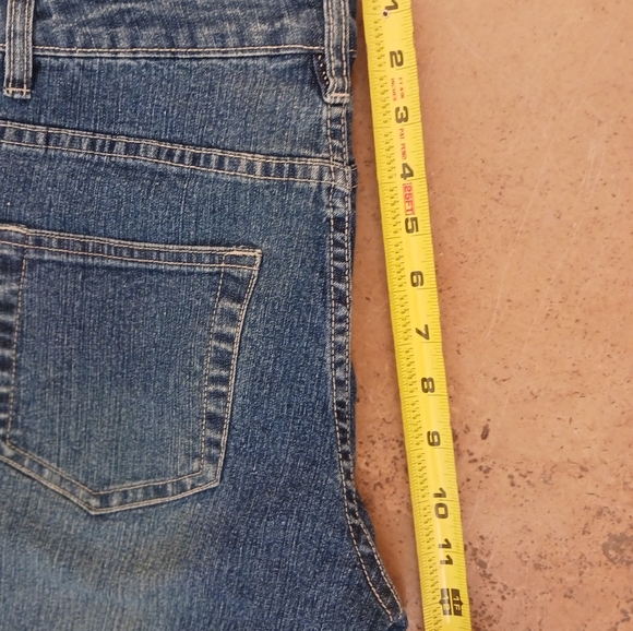 Vintage Denim Cropped Jeans Sz 4  Embroidered Embellished Beaded Acid Wash Boho - Picture 10 of 16